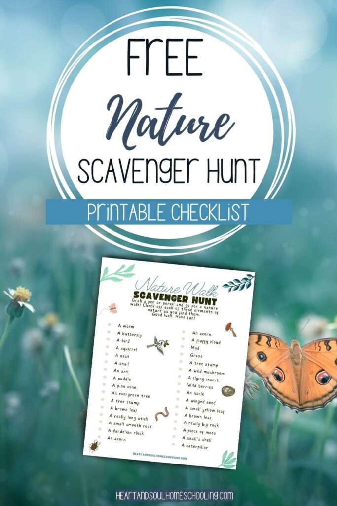 Nature Scavenger Hunt for Kids (Free Printable) - Heart and Soul ...